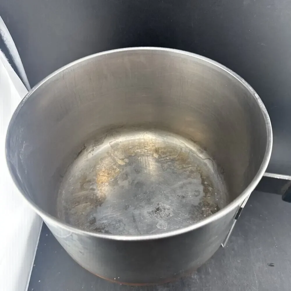 Vintage Revere Ware 3 qt Sauce Pan, Copper Bottom, No Lid, Pre-1968